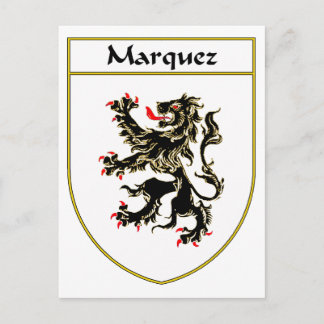 Marquez-Wappen/Familienwappen Postkarte