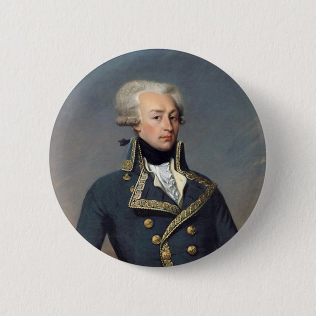 Marquis de Lafayette Button - Klassisches Portrait (Vorderseite)