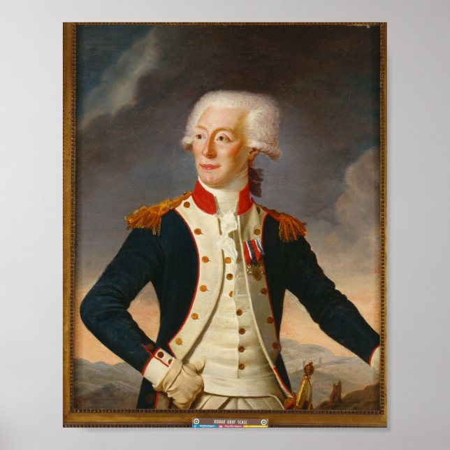 Marquis De Lafayette Portrait Poster (Vorne)