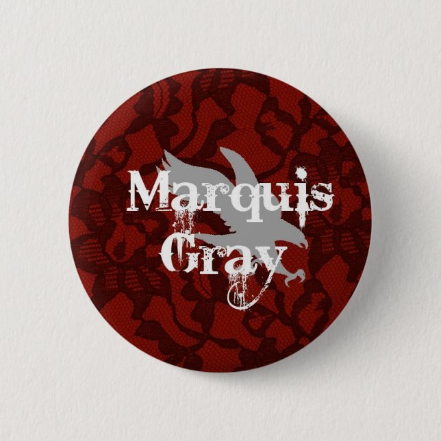 Marquis-Grau-Knopf Button (Vorderseite)