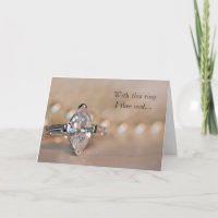 Marquise Diamond Ring Wedding Einladung