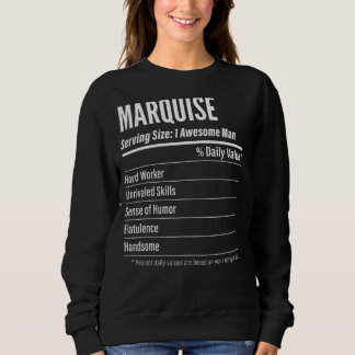 Marquise Serving Size Nutrition Label Kalorien Sweatshirt