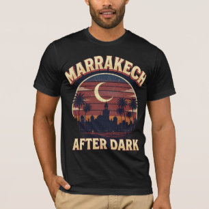 Marrakech After Dark Retro Vintage Marokko T-Shirt