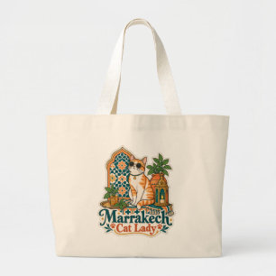 Marrakech Katzenlady-Tasche Boho Katze Mutter Gi Jumbo Stoffbeutel