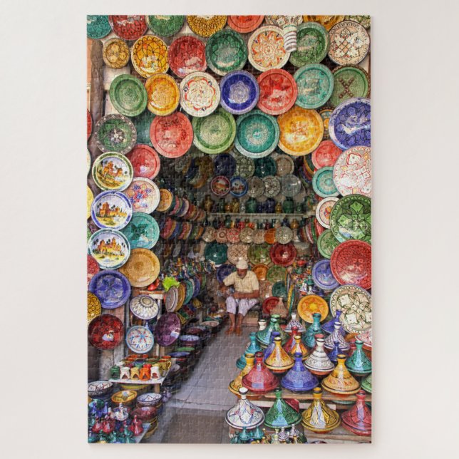 Marrakech Market, Maroc Jigsaw Puzzle 1014 pc. (Vertical)