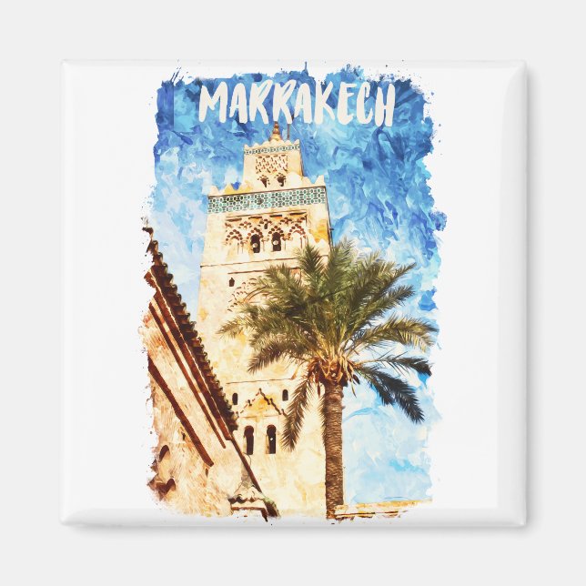 Marrakech Marokko Magnet (Vorne)