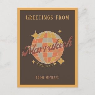Marrakech Marokko Vintage Retro Postkarte