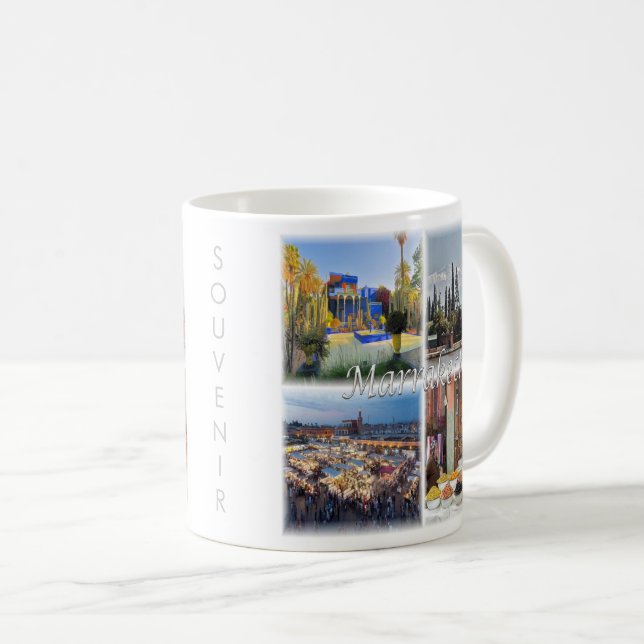 MARRAKECH-Mosaik, Marokko, Kaffeetasse (VorderseiteRechts)