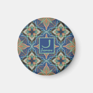 Marrakesch Floral Personalisiert Magnet