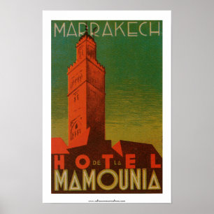 Marrakesch Hotel de la Mamounia Poster