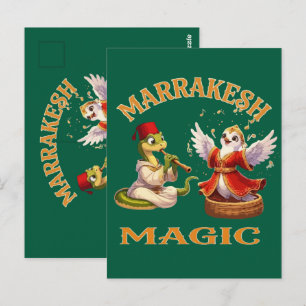 Marrakesch Magie Marokkanischer Schlangenbeschwöre Postkarte