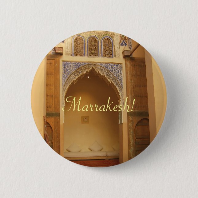 Marrakesch, Marokko Button (Vorderseite)