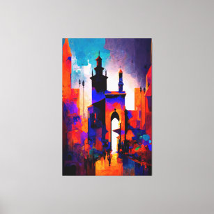 Marrakesch, Marokko (Die Rote Stadt), Canvas Print Leinwanddruck