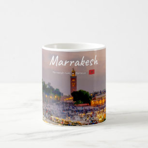 Marrakesch, Marokko - Djemaa el Fnaa-Platz Kaffeetasse