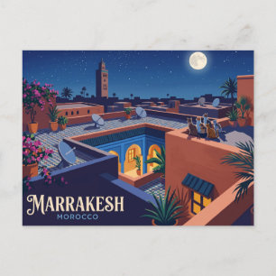 Marrakesch Marokko Postkarte