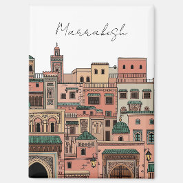 Marrakesch Marokko Reise Magnet