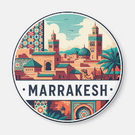 Marrakesch Marokko Reise Magnet