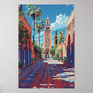 Marrakesch Marokko Reisen Poster
