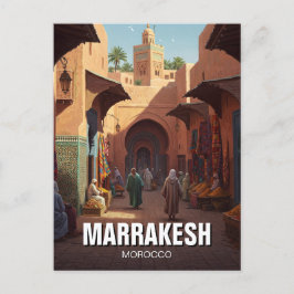 Marrakesch Marokko Reisen Postkarte