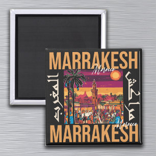 Marrakesch Marokko Souvenir Tourismus Reisegewerbe Magnet