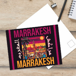 Marrakesch Marokko Souvenir Tourismus Reisegewerbe Postkarte