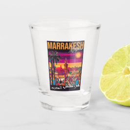 Marrakesch Marokko Souvenir Tourismus Reisegewerbe Schnapsglas