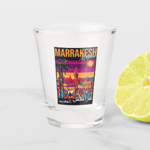 Marrakesch Marokko Souvenir Tourismus Reisegewerbe Schnapsglas