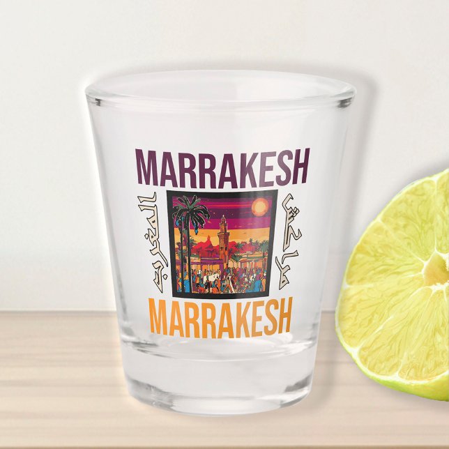 Marrakesch Marokko Souvenir Tourismus Reisegewerbe Schnapsglas (Von Creator hochgeladen)