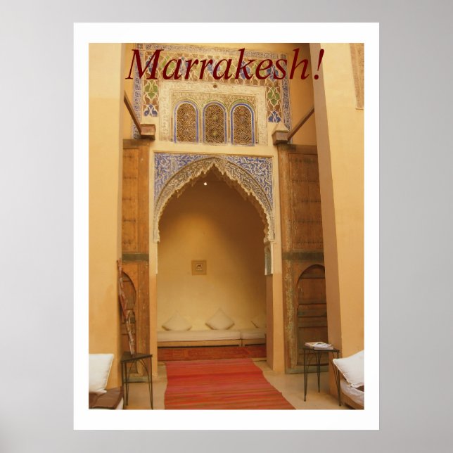 Marrakesch-Plakat Poster (Vorne)