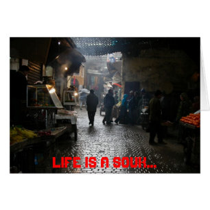 Marrakesch souk in Marokko