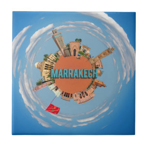 Marrakesch Stadt kleiner Planet Marokko Architektu Fliese