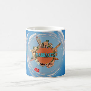 Marrakesch Stadt kleiner Planet Marokko Architektu Kaffeetasse