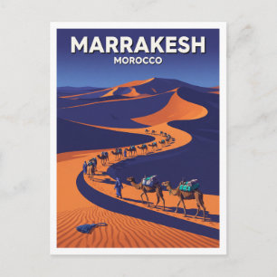 Marrakesh — Karawane aus Indigo und Sand Marokko Postkarte