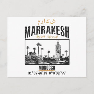 Marrakesh Postkarte