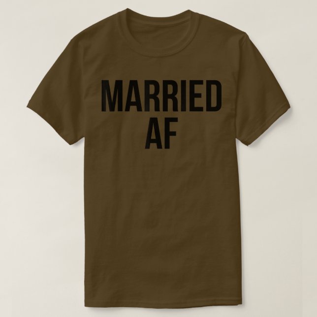 MARRIED AF Honeymoon Tee Bride Tshirt Bridal Groom (Design devant)