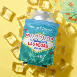 Married in Las Vegas Honeymoon Pool Party Dosenkühler