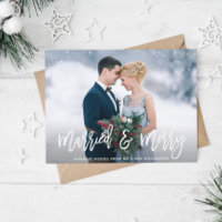 MARRIED & MERRY | elegant wedding announcement