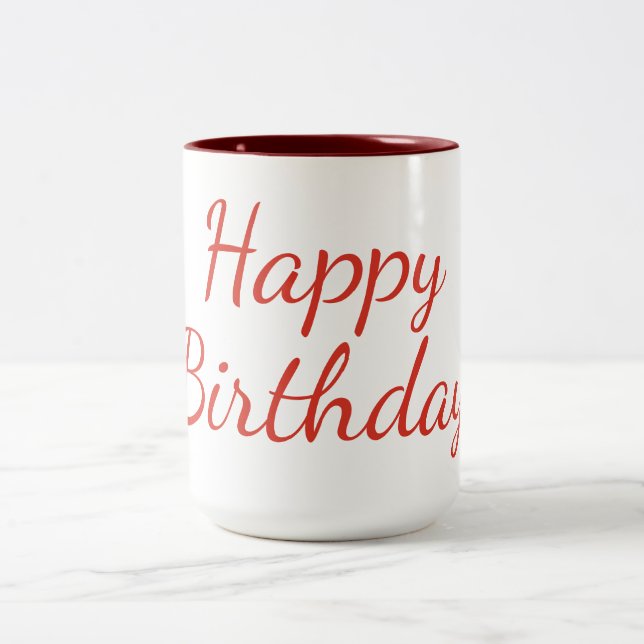 Marron Geschenk Zweifarbige Tasse (Mittel)