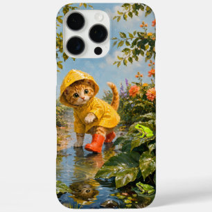 Marron Sommer Regentag Kätzchen Handyhülle iPhone 16 Pro Max Hülle