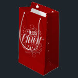 Marry CHRISTmas Chalkboard Kalligraphie Christlich Kleine Geschenktüte<br><div class="desc">Wir sagen "Frohe Weihnachten" sehr oft während der Saison, aber manchmal vergessen wir, woher dieser Gruß eigentlich kommt. Hier ist ein wunderbar elegantes Stück Handschrift im modischen Chalkboard-Look, um einen sanften Rücken in die Richtung Jesus zu geben. Berufliche Kalligraphie von Ivan Angelic. Zeigen Sie Ihren CHRISTmas Geist. Finden Sie dieses...</div>
