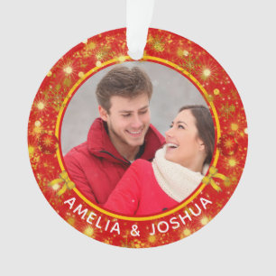 Marry et Joyeux flocons de neige Photo Premier No