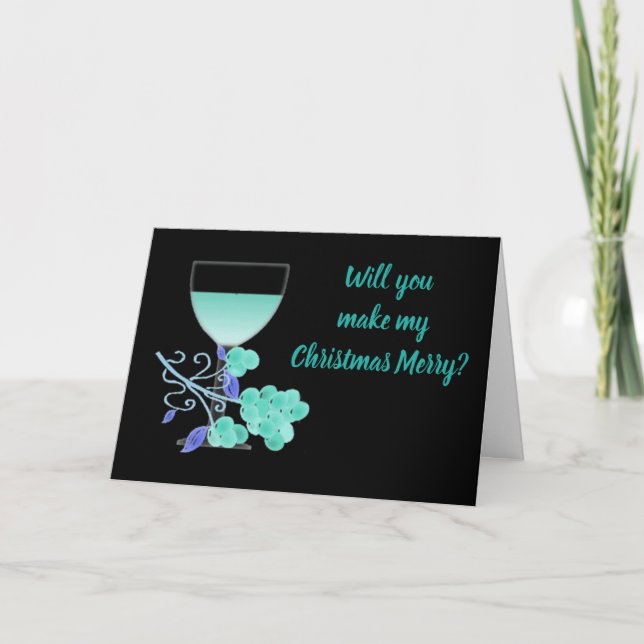 ****MARRY ME***** CHRISTMAS ***MERRY*** KARTE (Vorderseite)