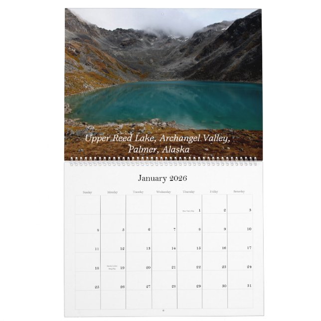 Mars 2012 au calendrier 2013 de l'Alaska (Jan 2026)