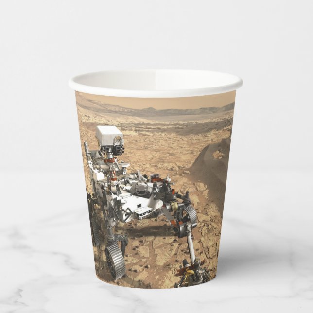 Mars 2020 Ausdauer Pappbecher (Links)