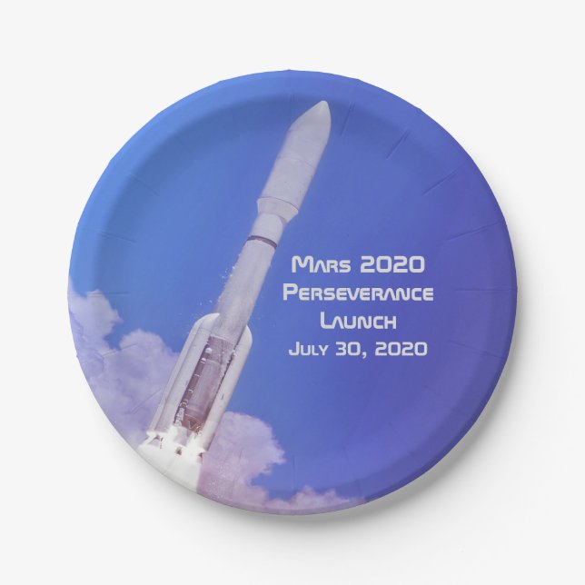 Mars 2020 Durchhaltebeginn Pappteller (Vorderseite)