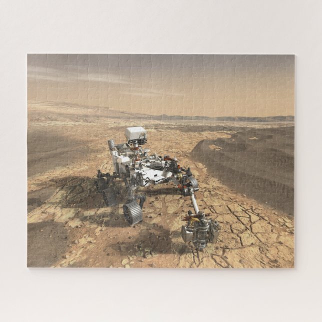 Mars 2020 rutschten auf der Oberfläche der Mars. (Horizontal)