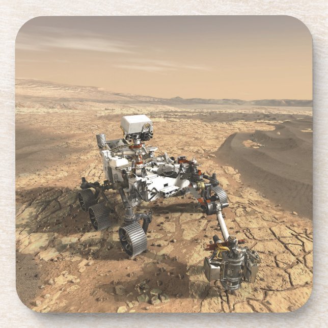 Mars 2020 rutschten auf der Oberfläche der Mars. Getränkeuntersetzer (Vorderseite)