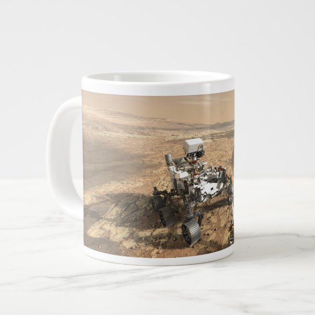 Mars 2020 rutschten auf der Oberfläche der Mars. Jumbo-Tasse (Vorderseite Links)