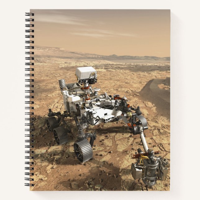 Mars 2020 rutschten auf der Oberfläche der Mars. Notizbuch (Vorderseite)