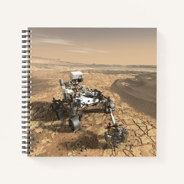 Mars 2020 rutschten auf der Oberfläche der Mars. Notizbuch (Vorderseite)